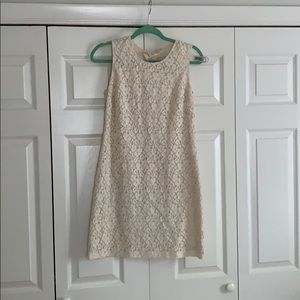 Off white lace mini dress
